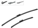 Bosch Wiper Blade Aerotwin AM468S, Length: 650mm/400mm – Set of Front Wiper Blades - Only for Left-Hand Drive (EU) - 2
