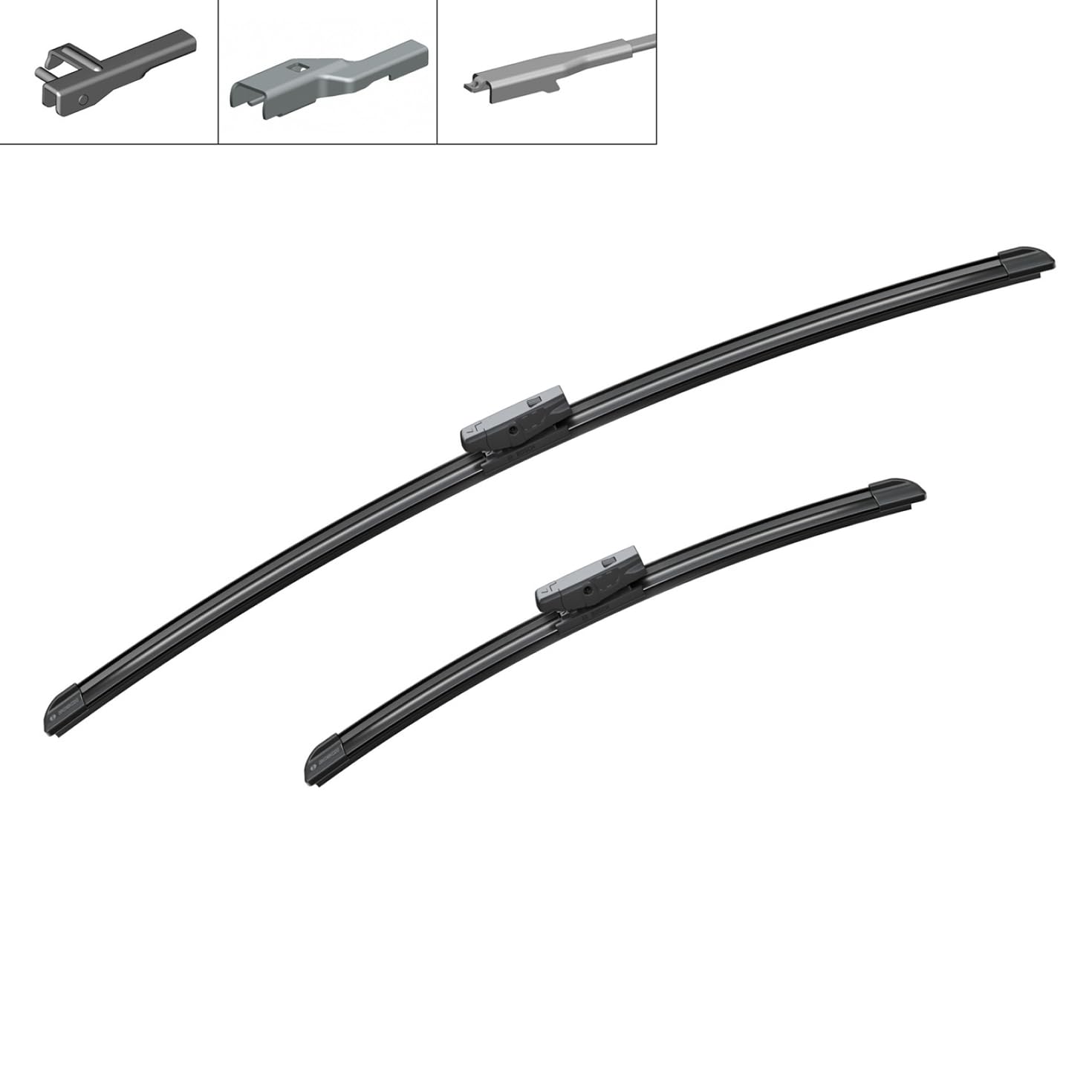 BOSCH Balai d'essuie-glace Aerotwin Multi-Clip AM468S 3397014122 | Compatible avec: CITROËN BERLINGO / BERLINGO FIRST Kasten/Großraumlimousine, BERLINGO Kasten/Großraumlimousine