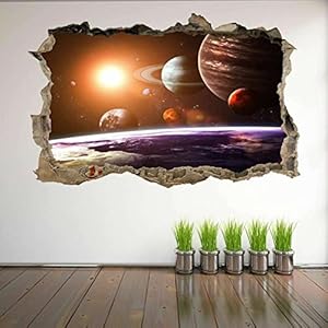 3D effect muurtattoo sticker doorbraak zelfklevende muurschildering muursticker stenen muur doorbraak muursticker tattoo…