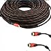 CableVantage HDMI Cable 2.0 75 FEET, Ultra-High Speed Supports Ethernet Audio Return ( ARC ), Bandwidth up to 18Gbps, 3D HD 1080p Ready, 75ft Braided Nylon Cable Cord Gold Plated Red