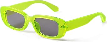 Rectangle Sunglasses for Women Men Vintage Square 90s Sunglasses Trendy Square Glasses