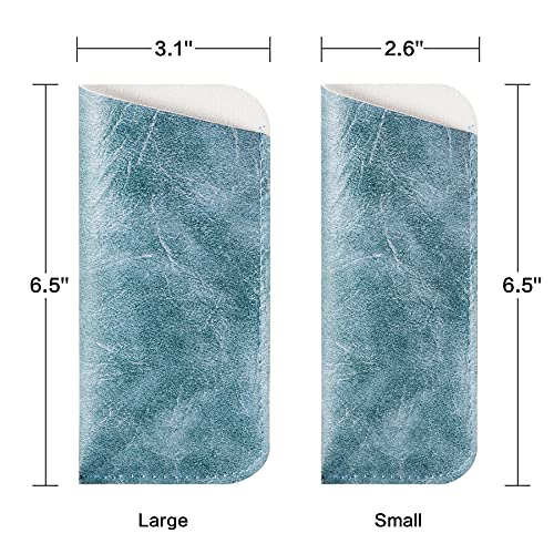 Image of TRIUMPH VISION Reading Glasses Pouch Eyeglass Sleeve Soft Case Slim 3 Pack | Alternative to Bulky Case Lightweight,Neoprene Lined Padded Protect Optical lens Slip in, Cute Pattern Portable for Daily Use