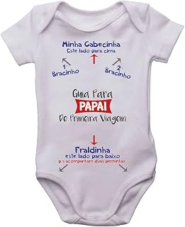 Body infantil guia para papai de primeira viagem bori bebê Cor:Branco;Tamanho:P