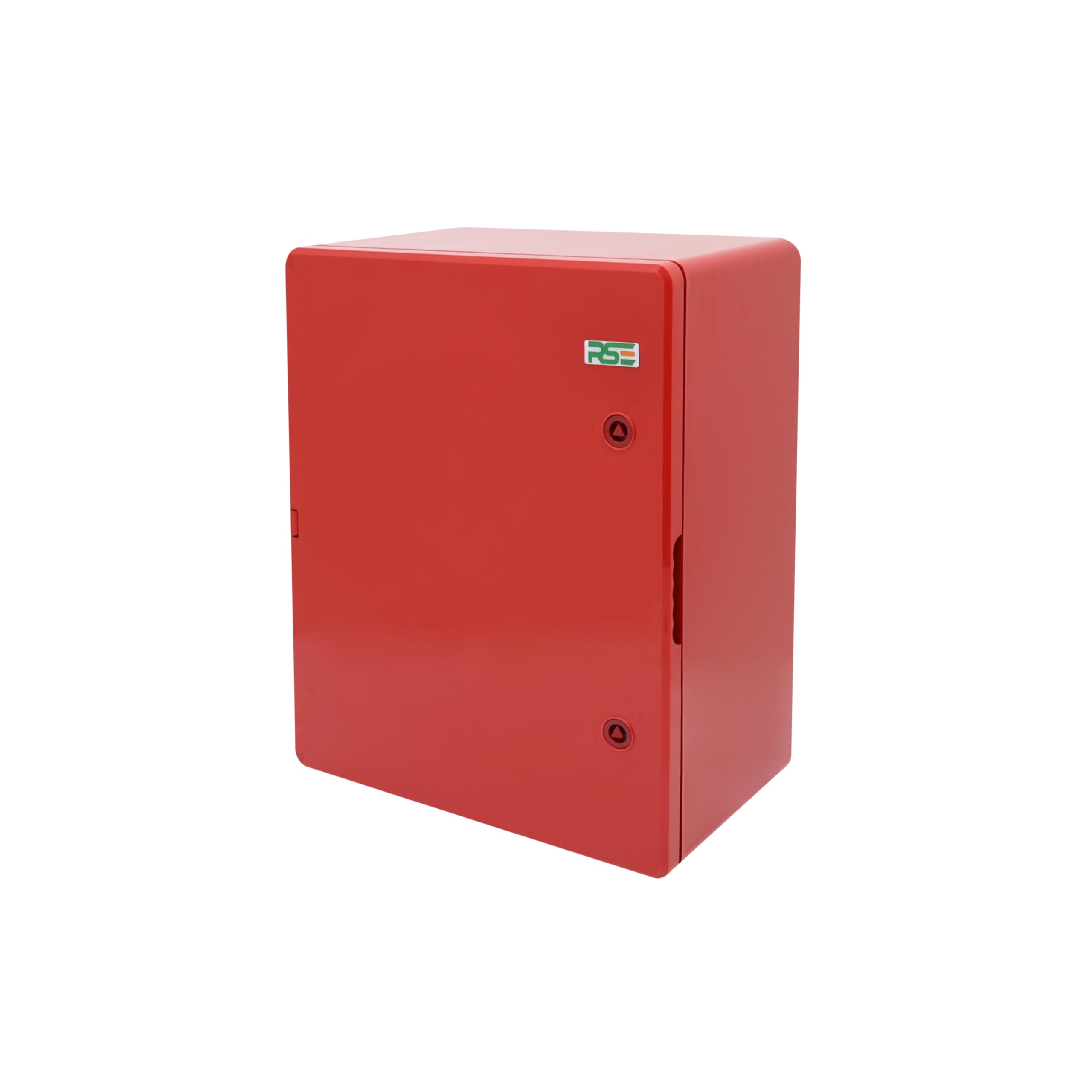 RSE Boîtier en plastique ABS, IP65, armoire murale, boîtier industriel, boîtier vide, rouge, plaque de montage, verrouillage 300 x 400 x 170 mm