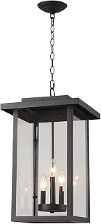 Outdoor Large Black Outdoor Hanging Lantern