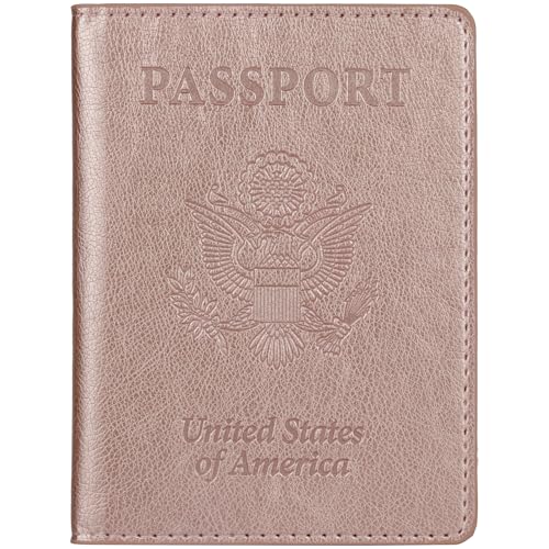 Image of TIGARI Passport Holder for Travel Women Men, Valentines Day Gifts PU Leather Wallet Cover Case Sleeve, Waterproof Protected Document Organizer, Vacation Plane Cruise Travel Essentials