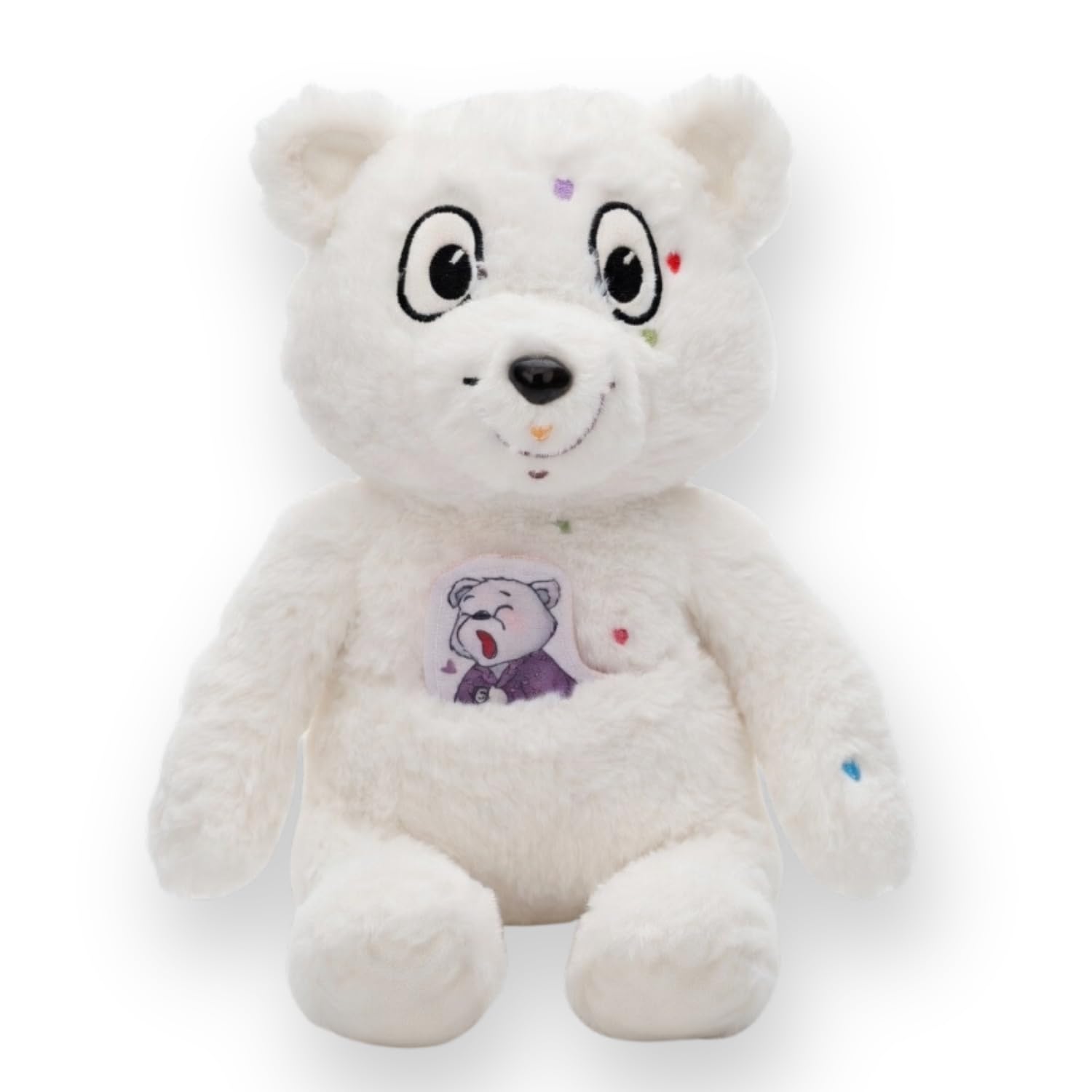 Niedźwiedź Kanda odkrywający emocje + 8 emocjonalnych misiów - Towarzyszy dzieciom w przyjmowaniu ich emocji - miękki i kojący plusz z haftowanymi punktami akupresury