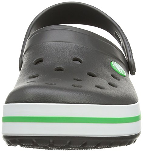 Image of Crocs Unisex-Adult Men's and Women's Crocband Clog (Retired Colors), Graphite /Grass Green, 9 Women /7 Men
