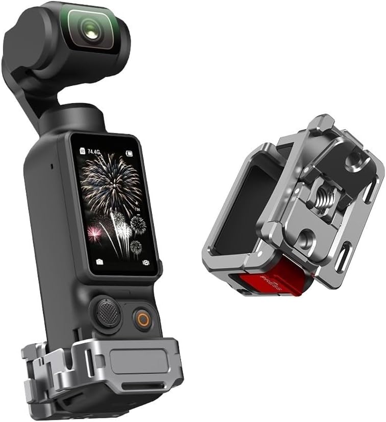 for BRDRC Frame for Pocket 3 Camera with Cold Shoe for Backpack Clip/Bicycle Stand/Chest Strap Mount Accessories Drone Parts