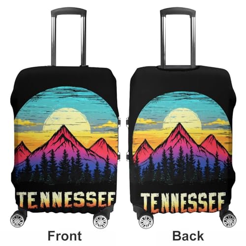 Vintage Tennessee Luggage Covers Washable Travel Suitcase Cover Elastic Baggage Protector3