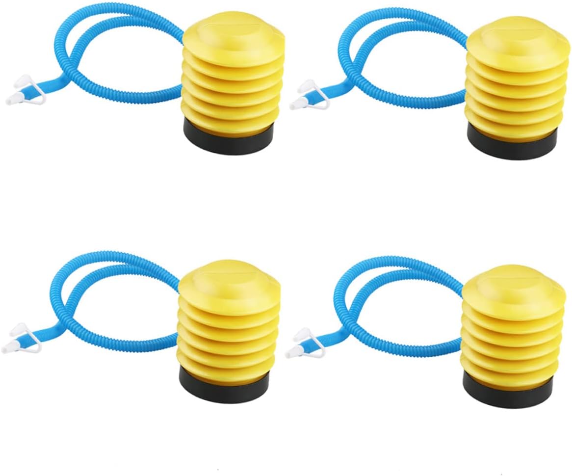 4Pcs Portable Foot Pump for Exercise Ball Bellow Air Pump for Inflatables for Yoga Balls Air Beds and Balloons Compact and Efficient Floor Pump