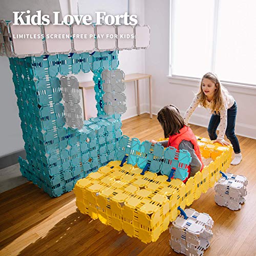 Fort Boards: Fort Building Kit | Jumbo Blocks - Kids Building Toys | 90 Piece Set: Gray #TOP6