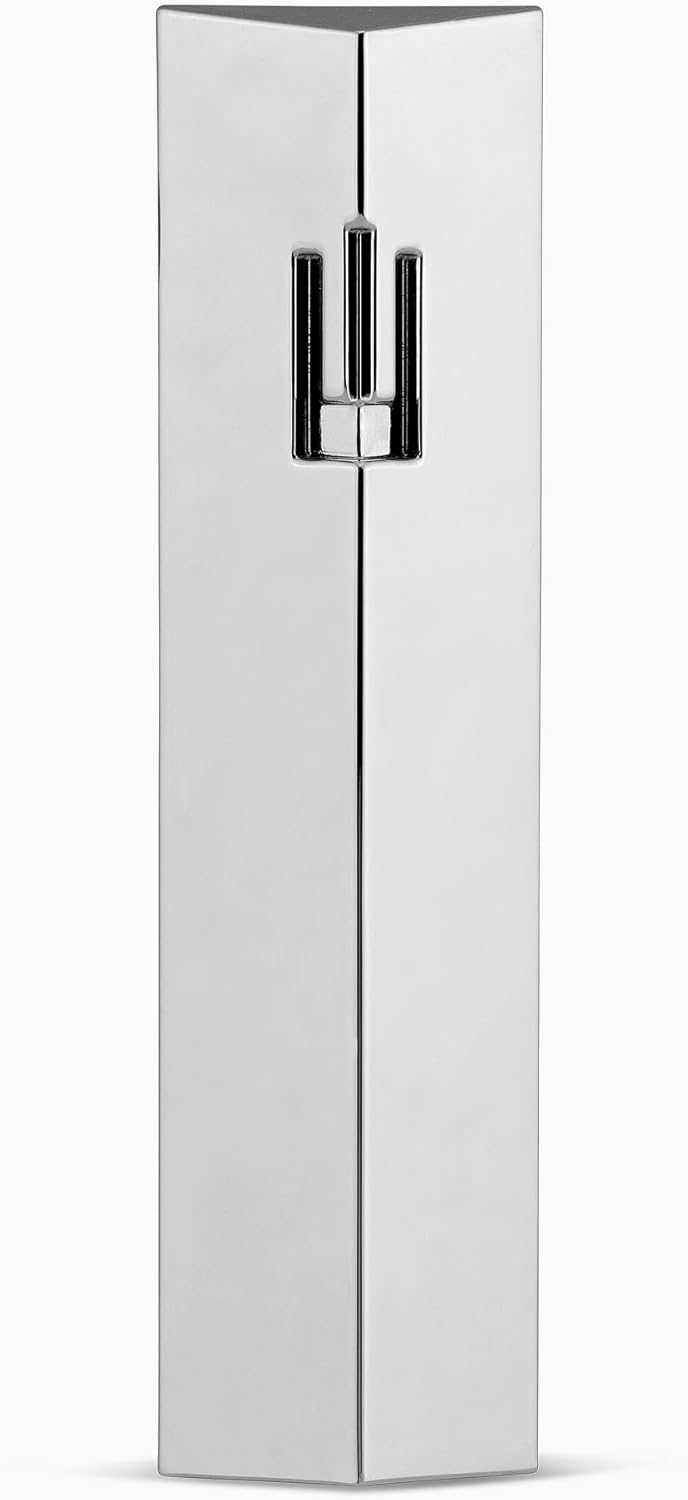 Silver Plated Old Flute Designed Mezuzah - Kosher Mezuzah - Elegant Judaica