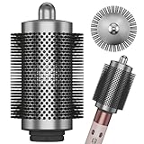 Large Round Brush Attachment for Dyson Airwrap,Bigger Oval Round Volumizing Brush for Dyson Airwrap Accessories Gray Designed to Perfectly for Air wrap HS01 HS05