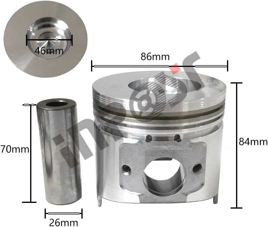 INPOST STD TK486E TK4.86E 4 SET Piston with ring compatible with Thermo King TK 486E