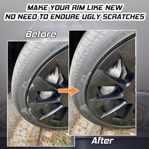 Vigorder A1123 Gloss Black Rim Touch Up Paint, Professional Wheel Paint Scratch Repair Kit Curb Rash, Quick And Easy Alloy Touch Up Paint Pen thumb #1