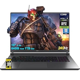 ASUS ROG Strix G18 G815 Gaming AI Laptop 18" 2560x1600 240Hz (100% DCI-P3) Intel 24-core Ultra 9 275HX 64GB RAM 1TB SSD GeForce RTX 5070 (Up to 798 AI Tops) RGB Backlit Win11Pro ICP Hub/