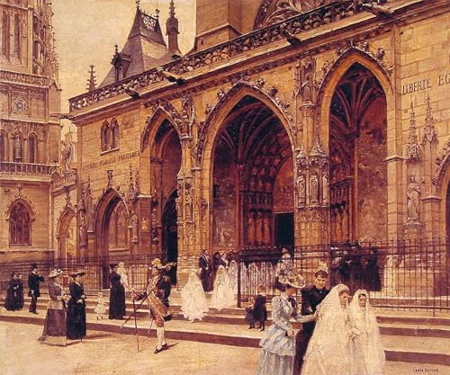 Impression sur toile Première Communion de Jean Béraud, une affiche d'art d'exception