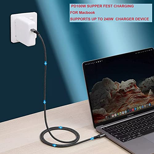 Poihiom USB4 Thunderbolt 4 Cable 40Gbps 8K Video and 240W Charging Full-Featured USB C Cable Compatible with Thunderbolt 3 for MacBook Pro iPad Galaxy S22 Mac mini M1 External SSD eGpu (1.2m) - Image 3
