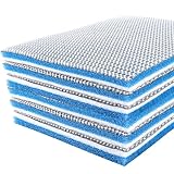 YAYODS 6 Stück 8D Filterwatte Aquarium 30x 20x 2cm - Eingedickt Filterschwamm Aquarium - Aquarium Filtermaterial - Biochemischer Watte - Filtervlies Aquarium - Aquarium Filterwatte für Aquarien