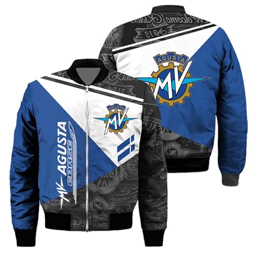 FBWZSAG Chaquetas Bomber 3D De La Fuerza Aérea para Hombre para M.V. Abrigos Impermeables Además, Prendas Exteriores De Terciopelo Traje De Vuelo con Cremallera-A||4XL