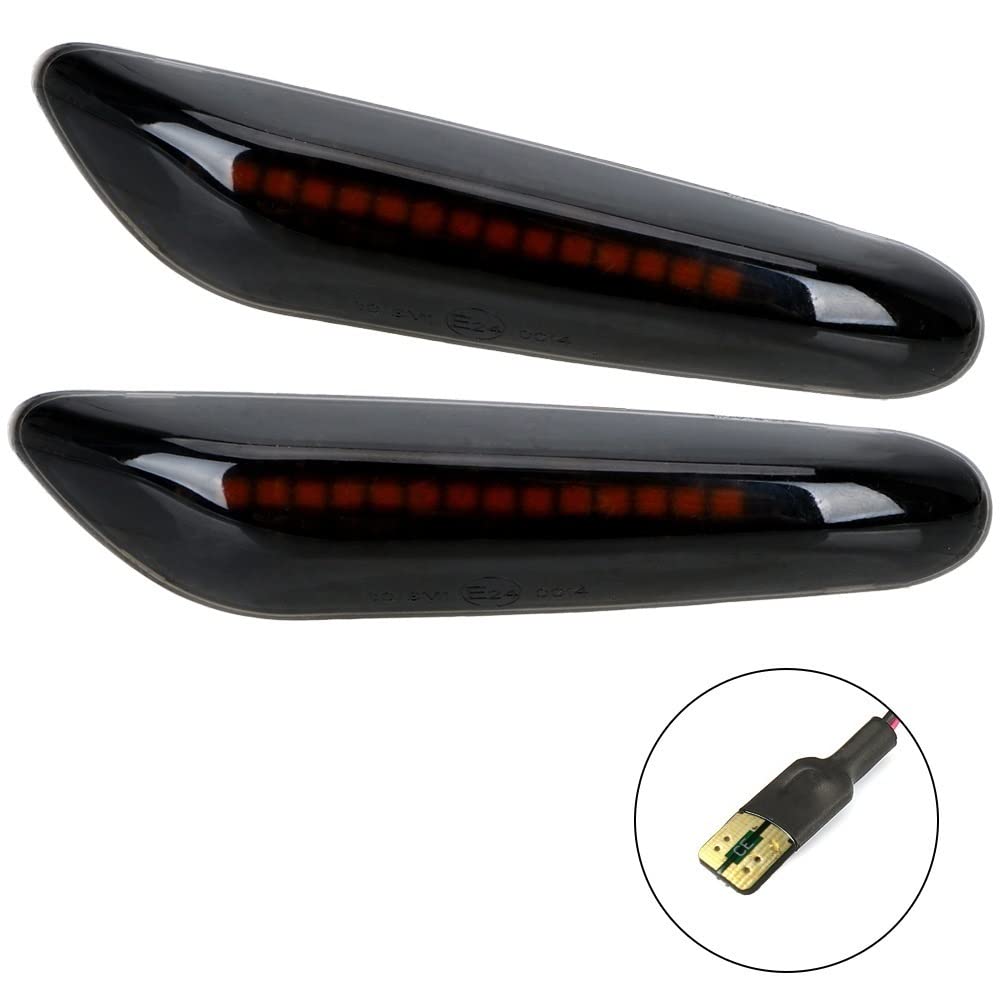 SYLTER Repetidores Luces Intermitentes Para Coche Luces De Posición Lateral Accesorios Intermitentes Para E90 E60 E46 E87 E91 E92 LED Indicador