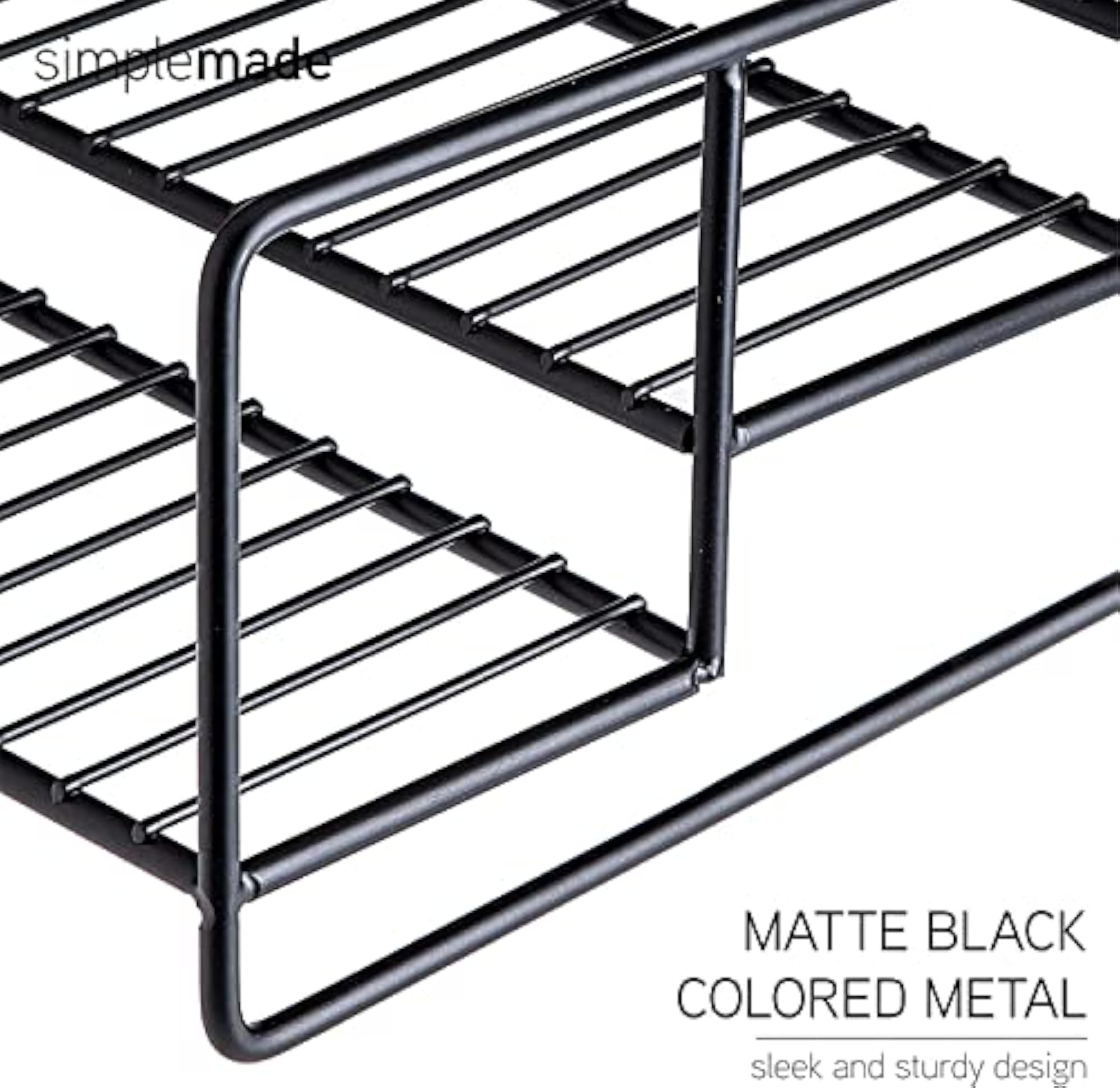 Pack of 2 Metal 3-Tier Spice Rack Organisers for Kitchen