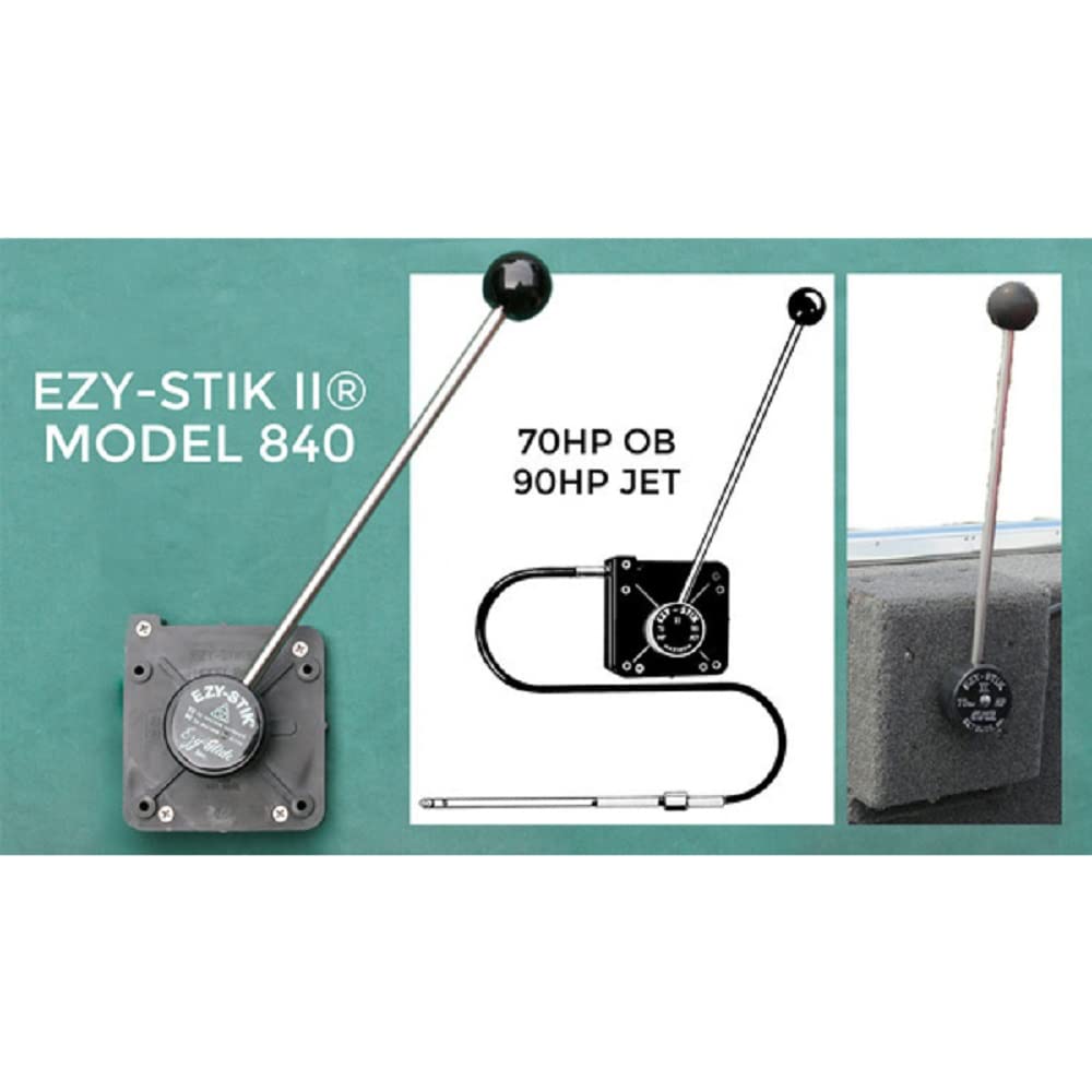 Ezy-Stik II 840 Mechanical Marine Steering System with 10.5 Foot Cable