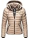 Produktbild Navahoo Damen Übergangs-Jacke Steppjacke Lulana Taupe Gr. M