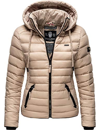 Preisvergleich Produktbild Navahoo Damen Übergangs-Jacke Steppjacke Lulana Taupe Gr. M
