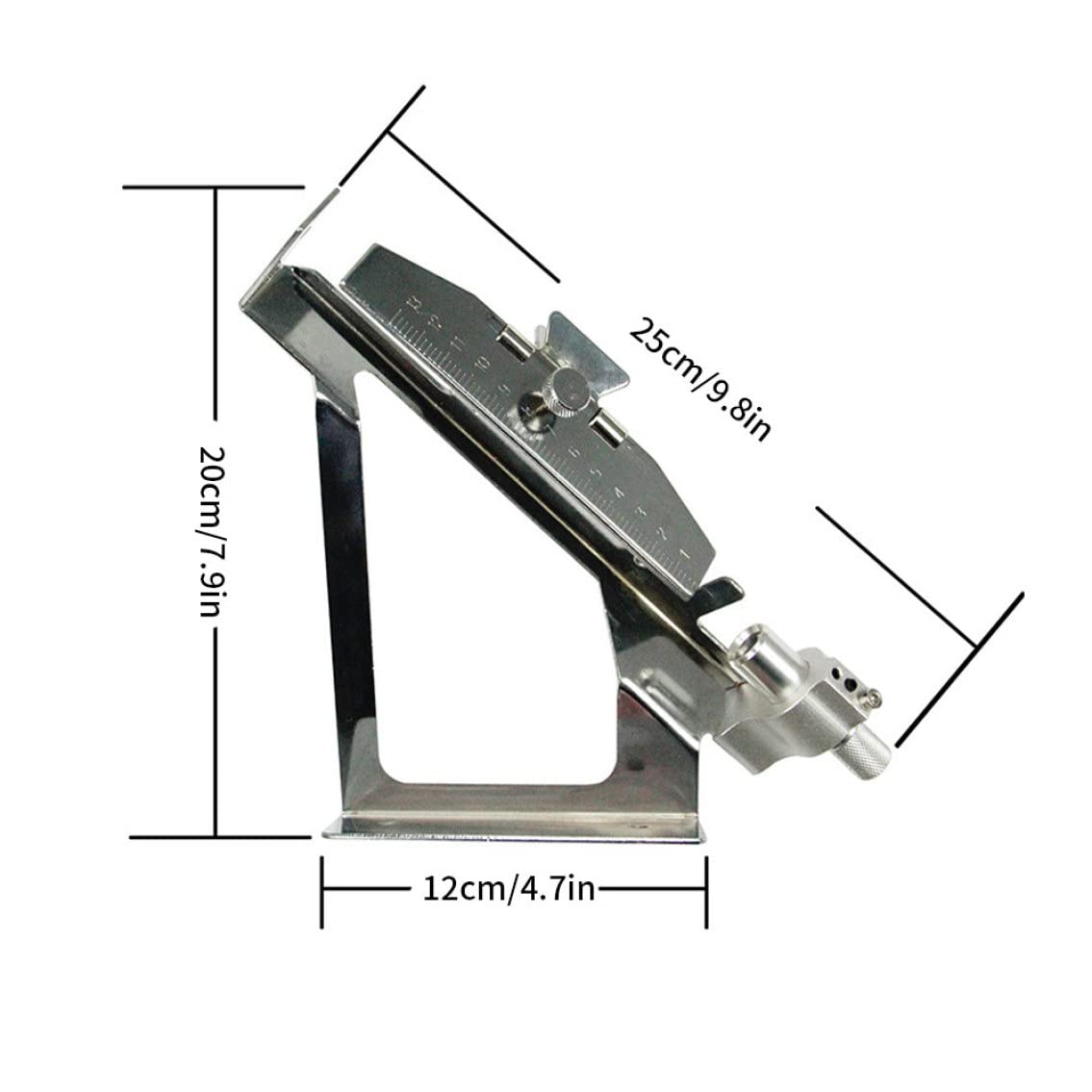 Flecha Fletching Jig, Fletching Jig Flecha Ajustable con Escala Transparente Herramienta de Tiro con Arco portátil de Aluminio para Tiro con Arco DIY Plata, Fletcher
