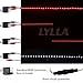 LYLLA 49 Inch Red/White LED Tailgate Light Strip Reverse Brake Turn Signal Tail for Trucks