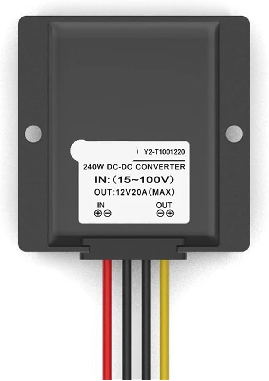 30-100V to 24V 20A DC-DC Power Converter Step-Down Module Transformer car Power Supply