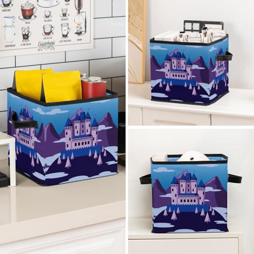 Cube de rangement pliable en tissu pour livre et placard de maison - 8