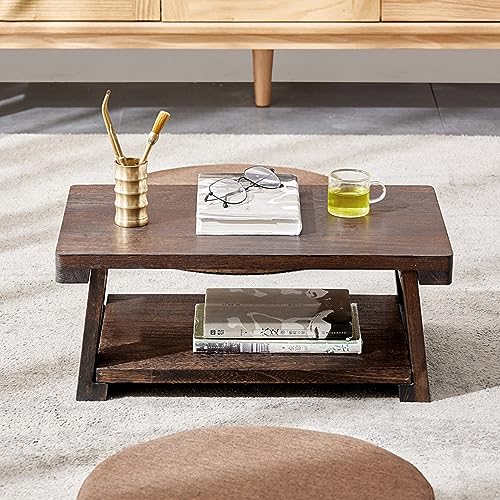 Table de sol japonaise pour s'asseoir confortablement au salon