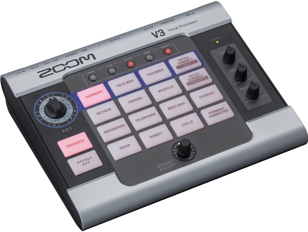 Zoom ZV3 Multi-Effects Vocal Processor Bundle with 2 YR CPS Enhanced Protection Pack