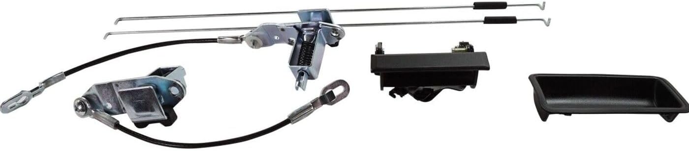 Tail Gate Tailgate Latch Kit Driver & Passenger Side Left Right Steel for C1500 1988-1998 for C2500 1988-1996 for C3500 1993-1994 for K1500/K2500 1993-1994 for K3500 1992-1998,Repair your car