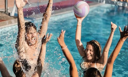 Senston Volleyball mit Pumpe Größe 5, Wasserfest Softball Ball für Anfänger, Outdoor Beachvolleyball für Beach, Pool und Strand