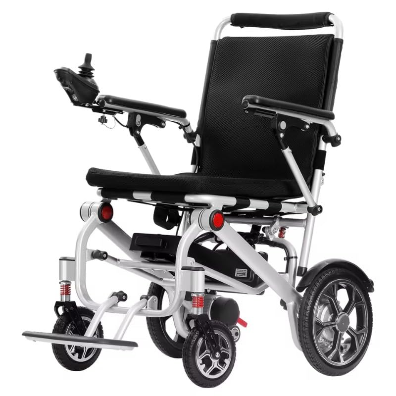 PLUS SANTE LiteAir – Fauteuil Roulant Électrique Ultra Léger, 2×200W, Autonomie 20 km, Batterie Lithium, Compact & Pliable, Usage Intérieur/Extérieur