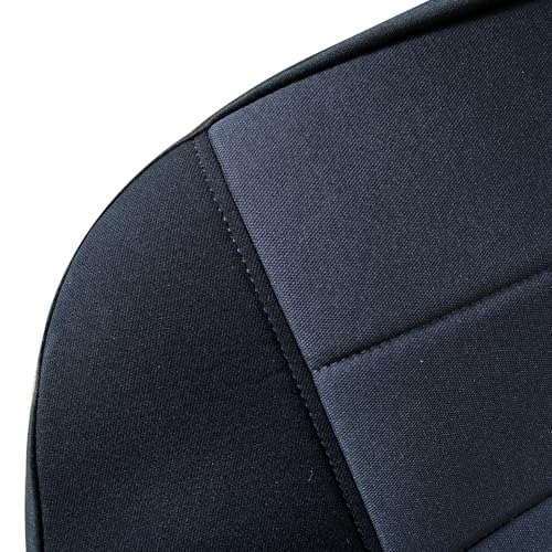 Dunhil Front Driver & Passenger 60/40 High Back Bench Cotton Seat Cover Black & Charcoal Fit for Ford Ranger 1998 1999 2000 2001 2002 2003 (Without Console Cover) by Dunhil - Image 6