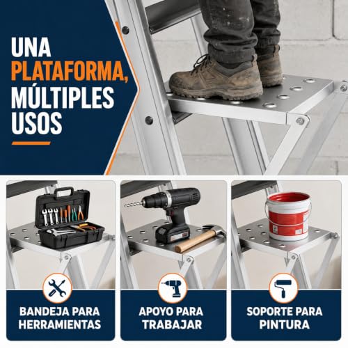 Escalera de tijera de fibra de vidrio 8 Imagen adicional