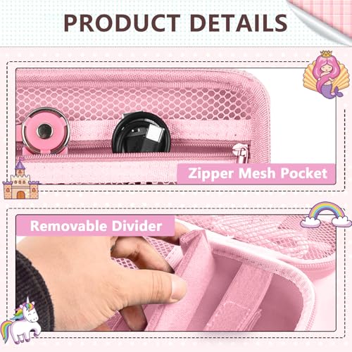 Image of Leayjeen Kids Camera Case Compatible with Cimizi /Gofunly /Aasonida /CAMCLID /LETSHAHA Kids Instant Print Camera, Kids Instant Camera for 1080P Printed Photos,Birthday Gifts for Kids-Pink(Case Only)