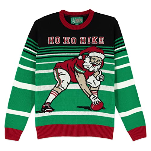 Mens Sports Golf Sports Ugly Christmas Sweater for Holiday Fun Design, Snug Fit Breathable Crewneck