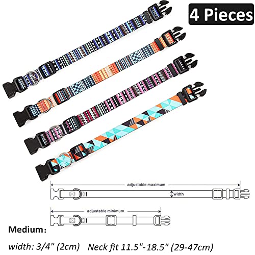 Btinesful 30Ft Dog Tie-Out Rope + 4 Pcs Nylon Dog Collars For Medium Strong Puppy Dogs #TOP4