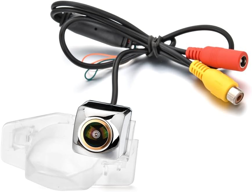 AHD 720P/CVBS Car Rear/Front View Camera's Fisheye Lens License Plate Camera with RCA Cable & Vehicle Camera for Honda CRV Odyssey Crosstour Insight Jazz Fit Hatchback & Silver Backup Camera