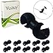 Yuauy 10 pcs Black Rotating S-Hook Clips Hook Shift Cable Brake Gear Cable Housing Fixing Holder Guide Cycling Bike Bicycle MTB