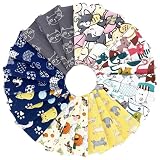 Cat 10 x 10 Inch Layer Cake Cotton Fabric Squares for Quilting, Sewing & Crafting