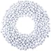 Hestya 500 Pieces 0.5 Inch Christmas Pompoms Glitter Pom Poms for Craft Making and Hobby Supplies (White)