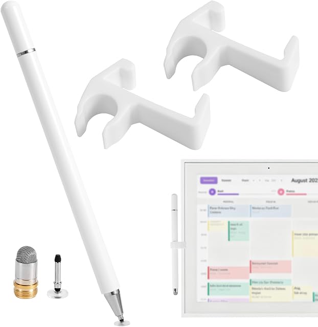 Stylus de calendrier stylo pour Skylight, Style Smart durable avec 2 Conseils de remplacement de rechange & 2 Accessoires pratiques pour Skylight 15in Calendrier