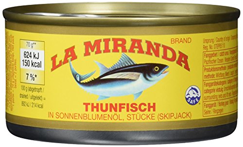 La Miranda Thunfisch in Öl, 24er Pack (24 x 185 g)